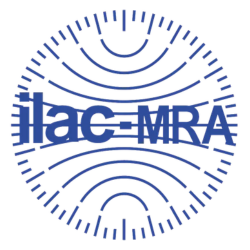 ILAC-MRA internationally recognised laboratory accreditation logo